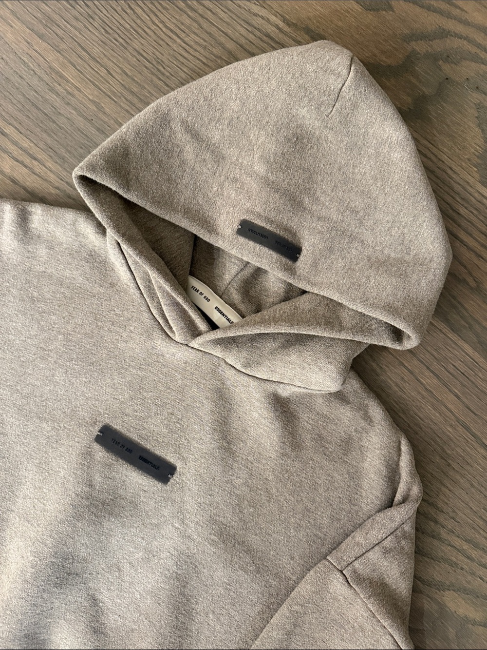 Essentials Fear of God Men's Hoodie in Taupe Heather